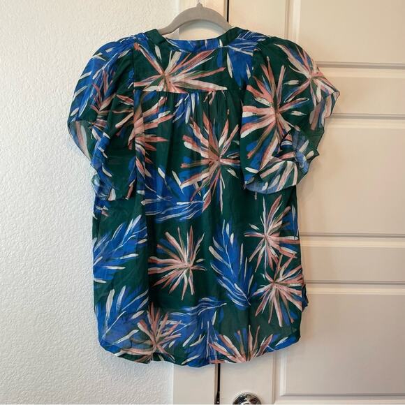 Trovata Brett Short Sleeve Bohemian Blouse - Picture 5 of 8